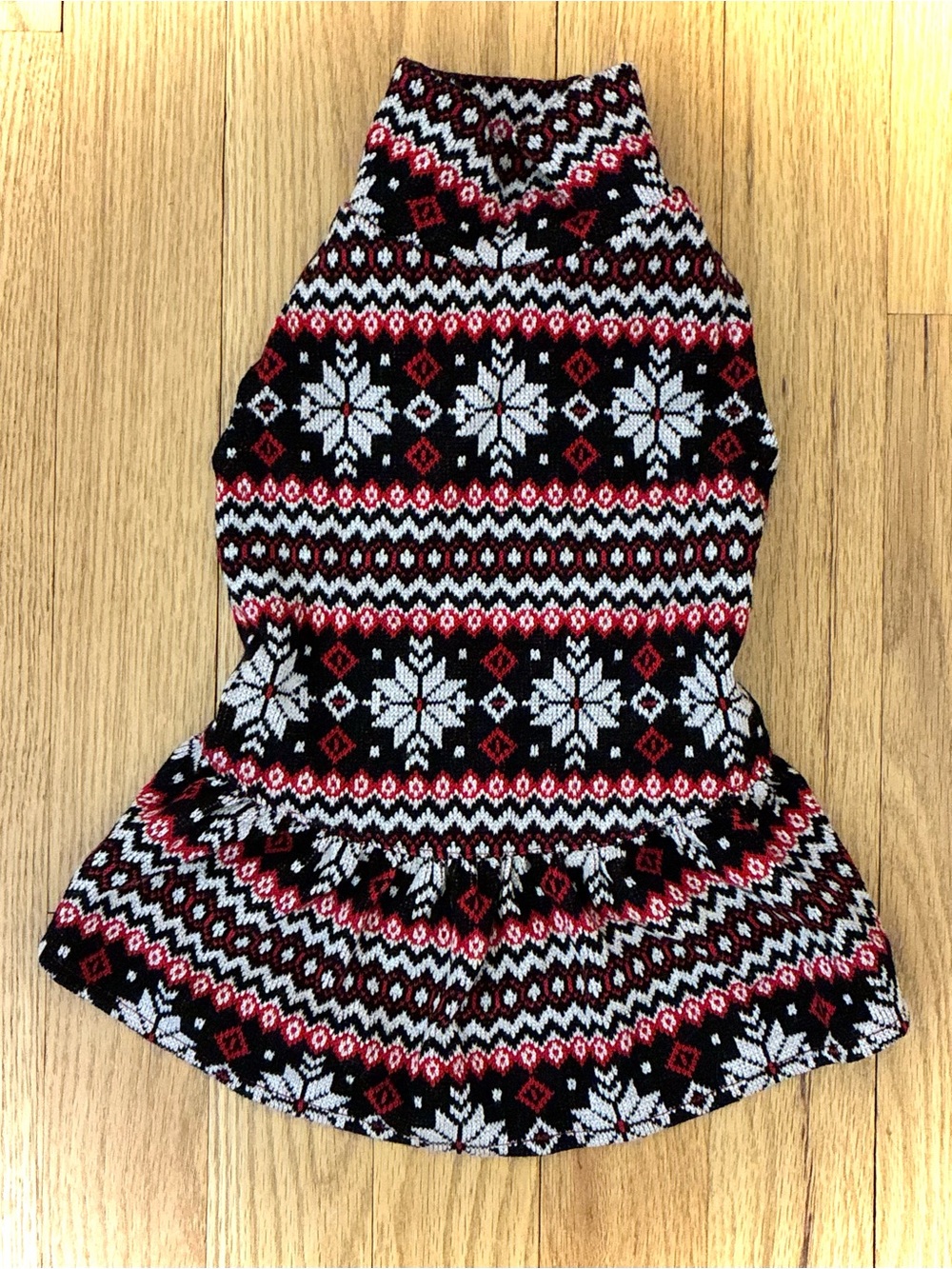 NWT Holiday/Christmas Dog Dress Turtleneck Sweater Dress, Size Small
